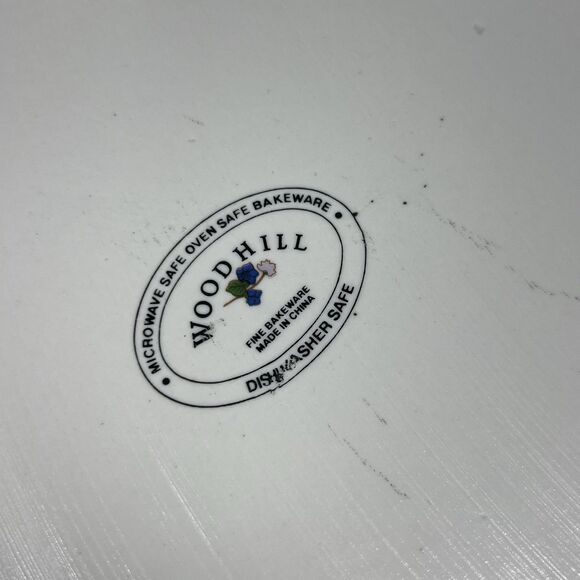 10" Round Pie Quiche Baking Dish Floral Casserole Citation By Woodhill - Picture 7 of 9